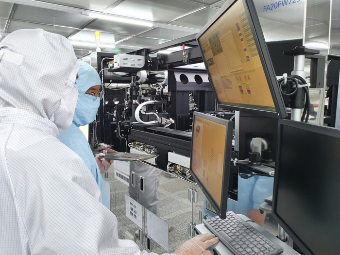 Workers at Partron's Vietnam plant