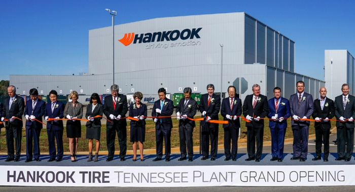 Hankook　Tire　opened　its　Tennessee　plant　in　2017.