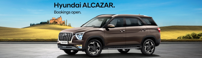 Hyundai　Motor　is　set　to　launch　the　Alcazar　SUV　in　India　on　June　18.