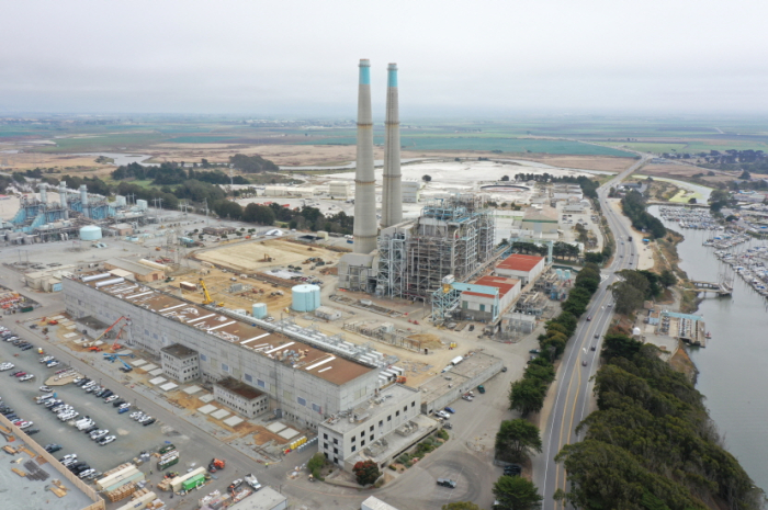A Moss Landing power plant in Monterey County, California, operated by Vistra.
