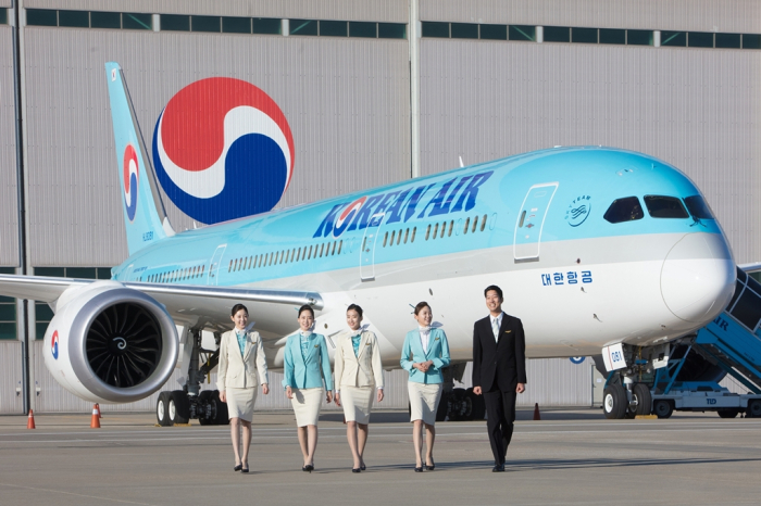 Korean　Air's　eco-friendly　Boeing　787-9　plane