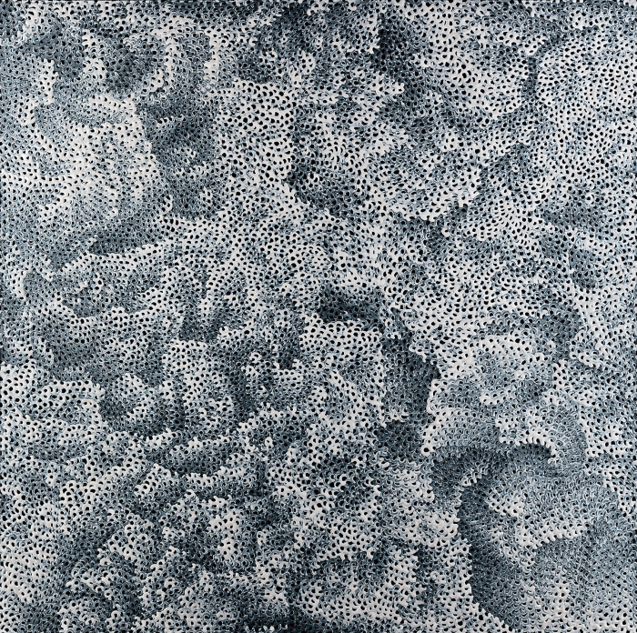 ▲ Yayoi Kusama’s Silver Nets (BTRUX) (2014)
