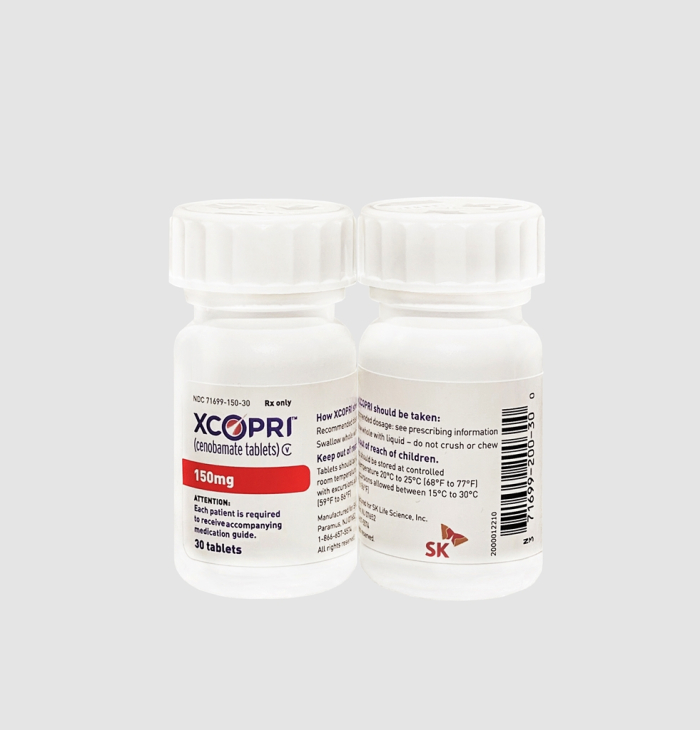 SK　Biopharm's　Cenobamate,　sold　under　the　Xcopri　brand,　is　an　epileptic　seizure　treatment.