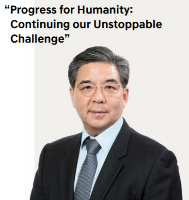 CEO　Chang　Jae-hoon　stressed　humanity　in　the　report.