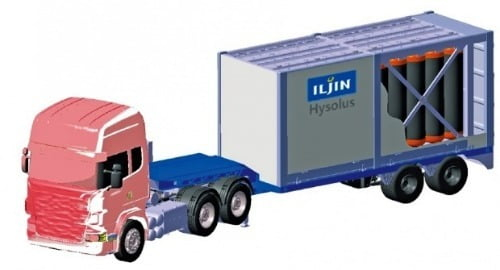 Hydrogen tube trailers are container-shaped packs of hydrogen tubes.