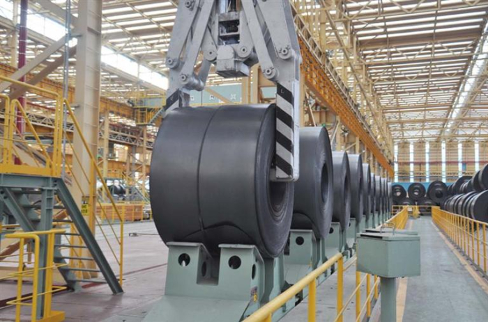 Steel products made at POSCO's Gwangyang steel mill