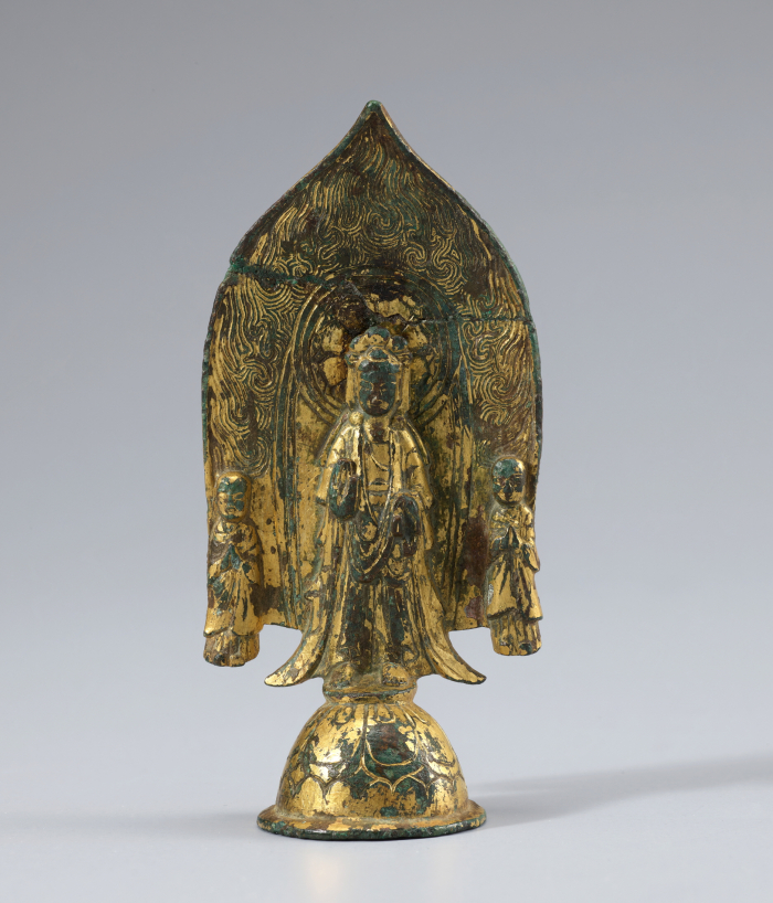 Gilt-bronze Standing Bodhisattva Triad, the 134th national treasure of Korea, to be presented at the NMK