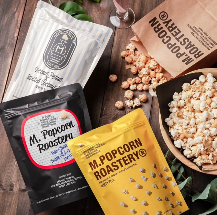 M.Popcorn　Roastery’s　premium　popcorn　products　sold　in　Singapore