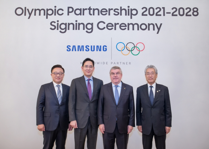 Samsung　will　sponsor　the　Olympic　Games　at　least　until　2028. 