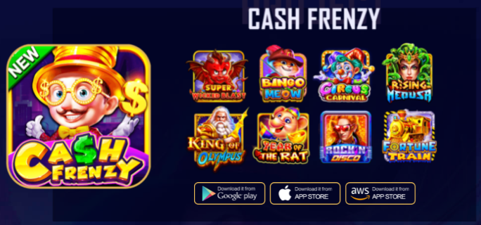 SpinX's　social　casino　game　Cash　Frenzy.