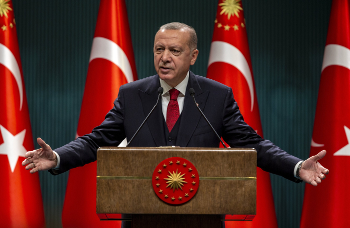 Turkish　President　Recep　Tayyip　Erdogan　(Courtesy　of　Anadolu　Agency).