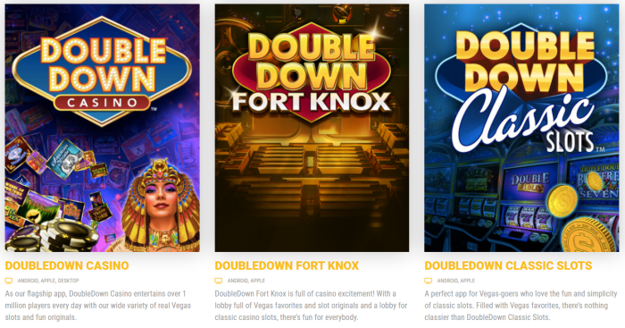 DoubleDown　Interactive's　social　casino　games　(Courtesy　of　DoubleDown　Interactive).