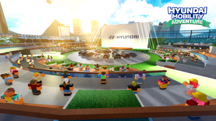Festival Square within Hyundai Mobility Adventure is a place for players to gather and interact.