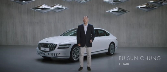 Hyundai　Motor　Group　Chairman　Chung　Euisun　unveils　a　new　vision　for　Genesis.