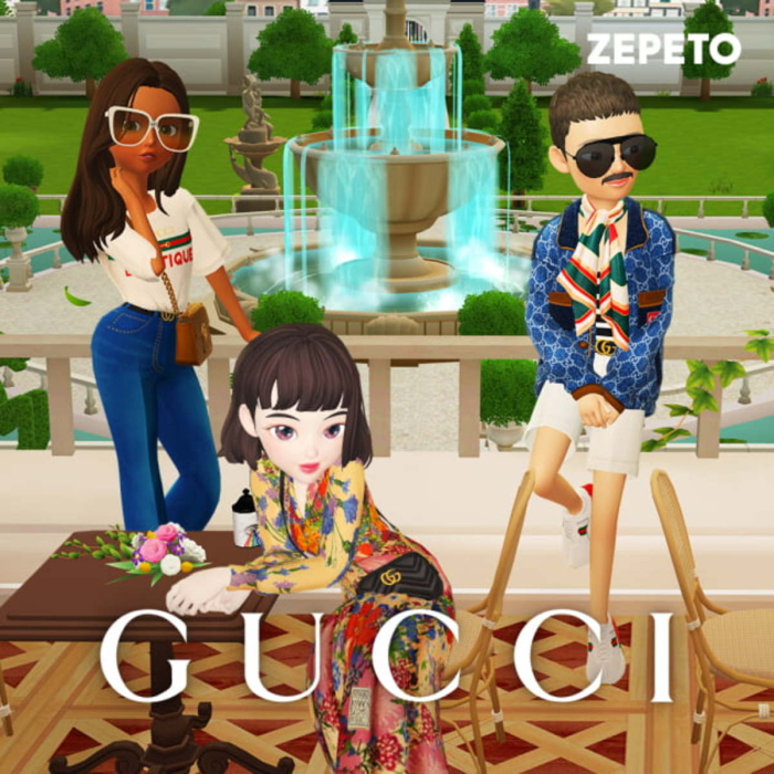Gucci's　collaboration　with　Naver　on　its　Zepeto　metaverse　platform.