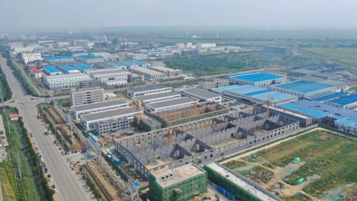 Qingdao　Zhongshuo　New　Energy　Technology's　new　plants　under　construction　(Courtesy　of　POSCO　Chemical)