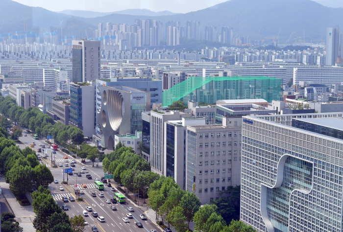 Samseong-dong　in　Gangnam　district,　Seoul