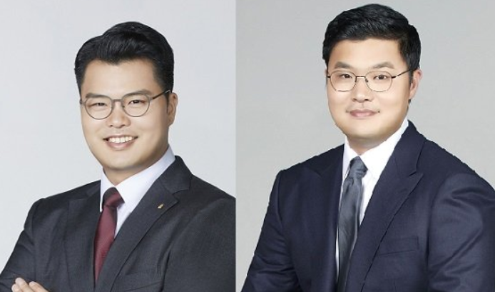 Celltrion founder's elder son Seo Jin-seok (left) and Seo Joon-seok (right).