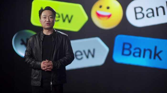 Toss Bank CEO Hong Min-taek at the media conference on Oct. 5.