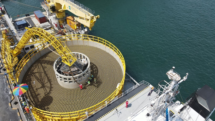 LS Cable & System is loading submarine cables at the Port of Donghae in Donghae City, Gangwon-do, South Korea (Courtesy of LS Cable)