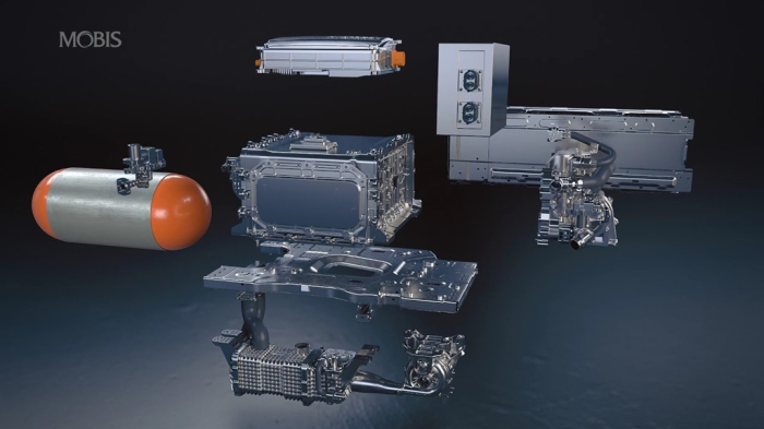 Key　components　of　Hyundai　Mobis’　fuel　cell　system