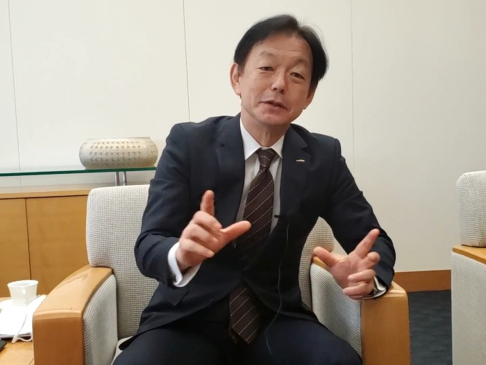 Norio　Nakajima,　president　of　Murata　Manufacturing,　speaking　in　an　interview　with　The　Korea　Economic　Daily