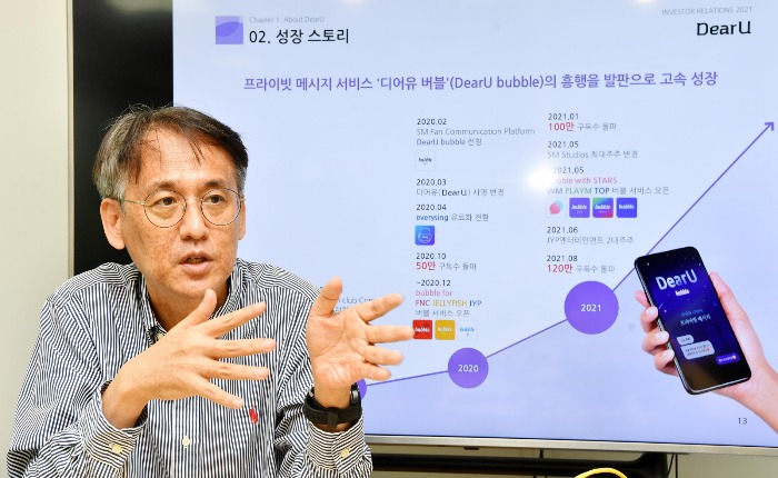 DearU founder and Vice President Lee Hak-hee