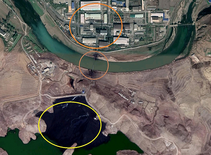 Uranium mining complex in Pyongsan county North Korea