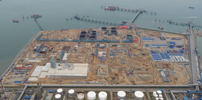 Hyundai Oilbank's refinery complex in Daesan in South Chungcheong Province
