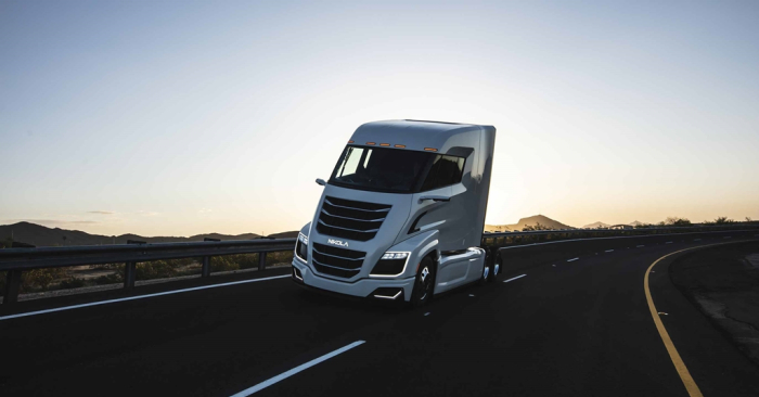 Nikola's　fuel　cell　truck