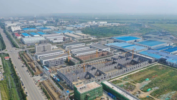 Qingdao Zhongshuo New Energy Technology's new plants under construction (Courtesy of POSCO Chemical)