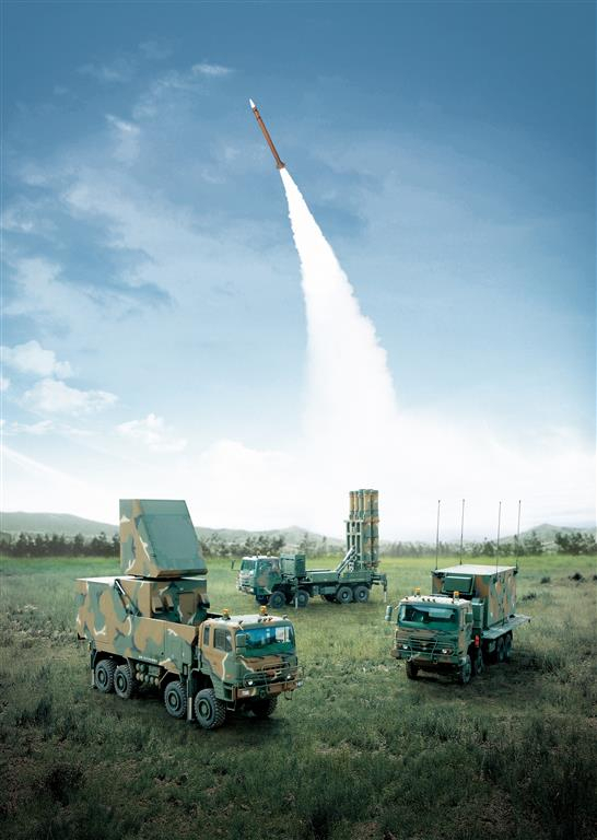 LIG　Nex1's　mid-range　surface-to-air　missile　(M-SAM)　Cheongung