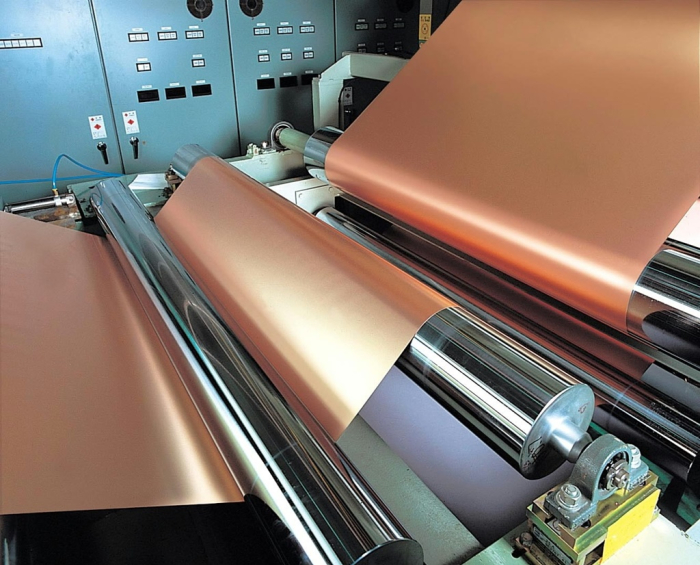 Copper foil production