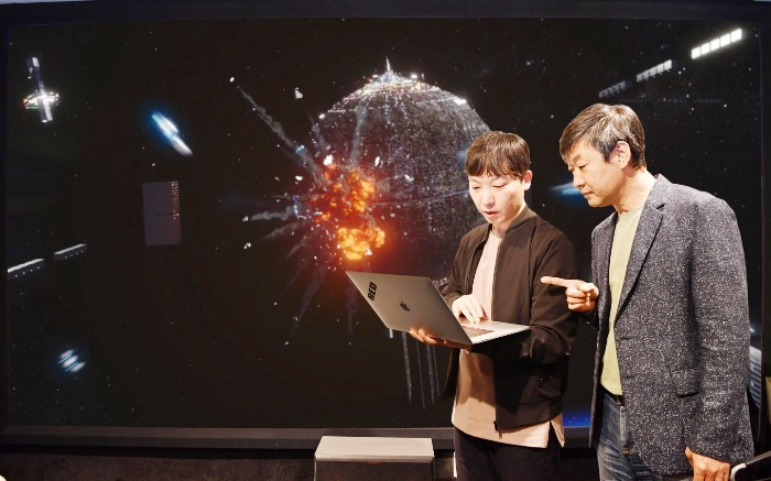 ▲ WYSIWYG Studios President In-gyu Park at the company's headquarters in May, 2021