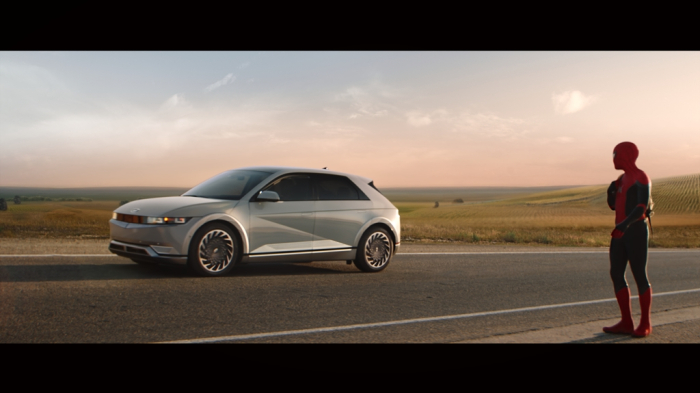 The　IONIQ5　featured　in　Spider-Man:　No　Way　Home