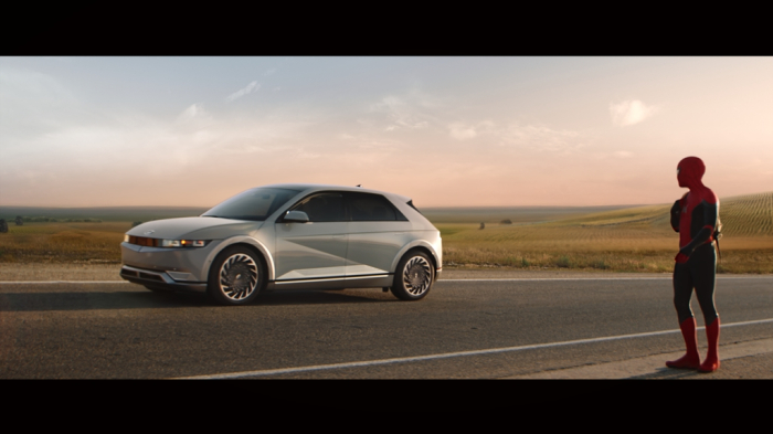 The　IONIQ　5　featured　in　Spider-Man:　No　Way　Home