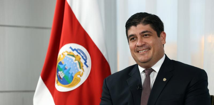 Costa　Rican　President　Carlos　Alvarado　Quesada　(Courtey　of　Korea's　culture　ministry)