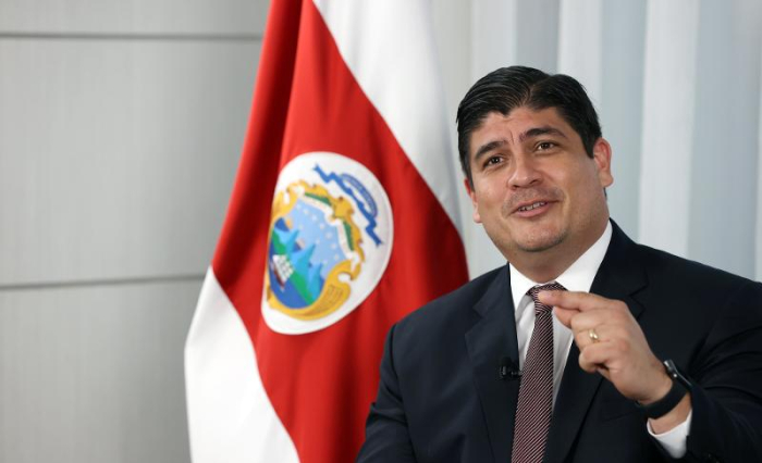Costa　Rican　President　Carlos　Alvarado　Quesada　(Courtey　of　Korea's　culture　ministry)