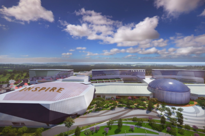 An　artist's　rendering　of　the　planned　Inspire　Entertainment　Resort
