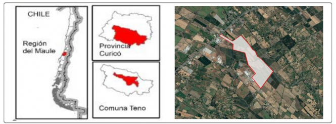 A　map　of　South　Korea’s　solar　power　plant　project　in　Chile