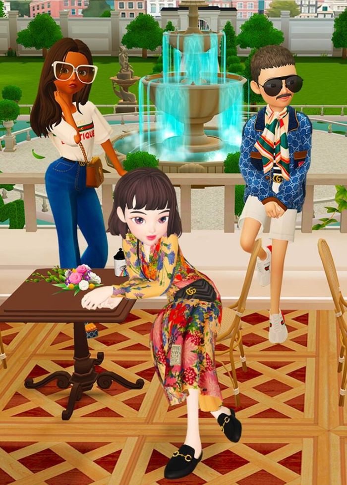 Gucci unveils new products on its ‘Gucci Villa’ virtual space in Zepeto where users can dress their avatars