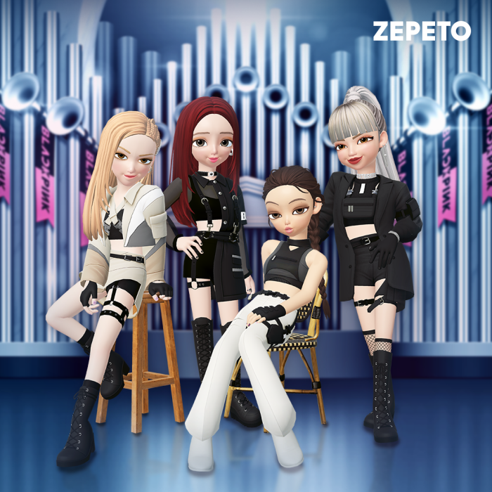 K-pop　girl　group　Blackpink　avatars　created　by　Zepeto