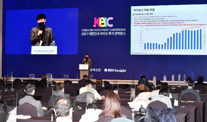 ▲Celltrion　presentation　at　the　Korea　Bio　Investment　Conference　2021