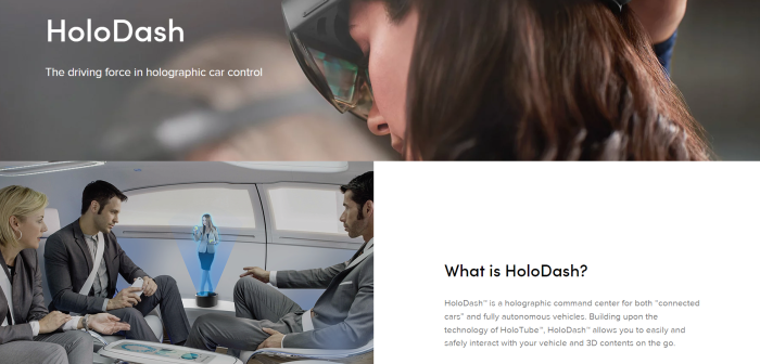 HoloDash,　one　of　the　hologram-based　products　from　DoubleMe