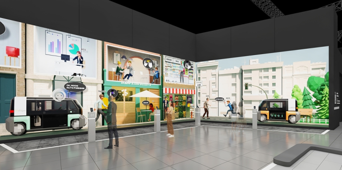 Hyundai Mobis' metaverse booth for CES 2022