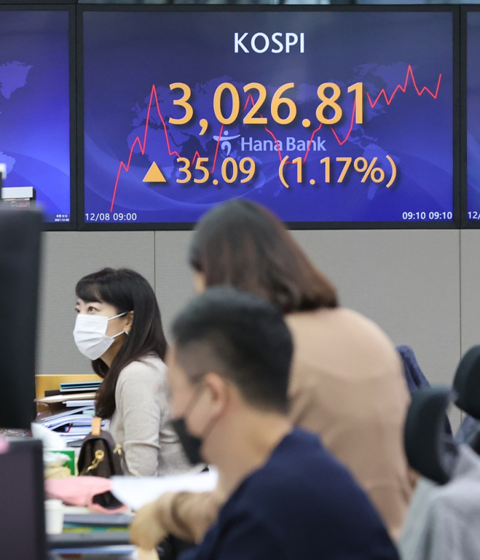 Hana　Bank　headquarters'　dealing　room　in　Myeong-dong,　Seoul