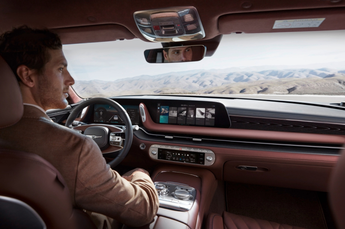 Interior　of　Hyundai　Motor's　redesigned　Genesis　G90