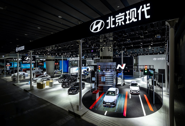 Hyundai Motor and Beijing Hyundai showcase their cars at the 2021 China Guangzhou International Automobile Exhibition