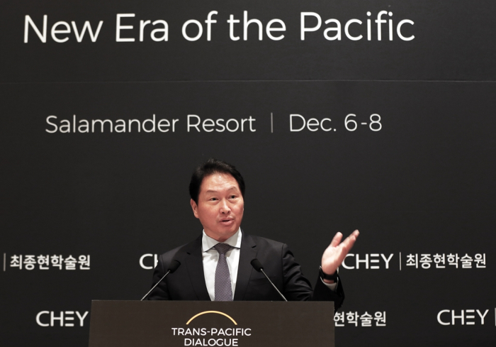 SK　Group　Chairman　Chey　Tae-won　at　Trans-Pacific　Dialogue　2021