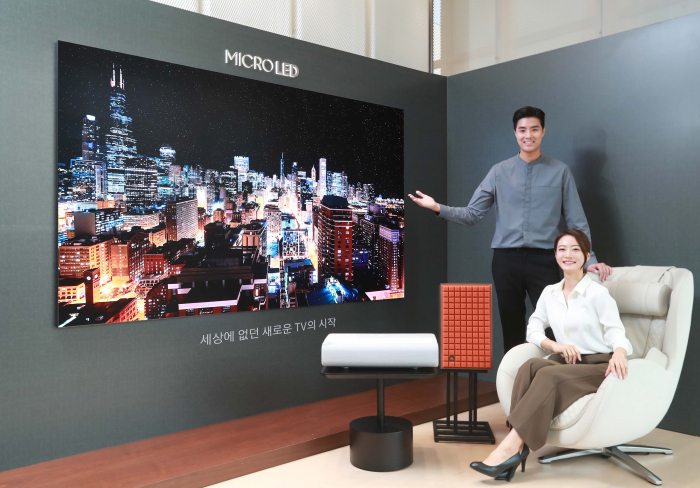 Samsung's　MicroLED　TV
